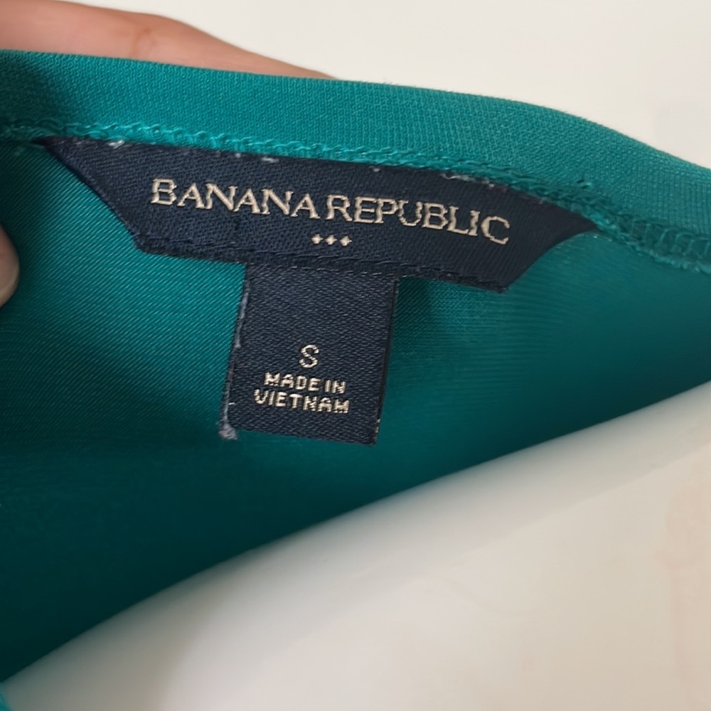 Banana Republic: Green Wrap Dress Size S. - Picture 5 of 7